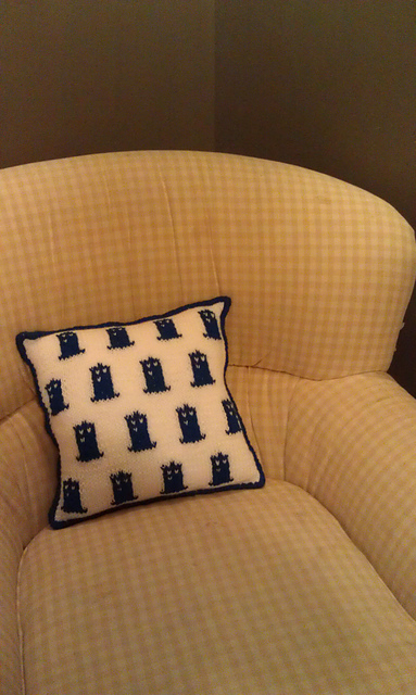 TARDIS Print Pillow