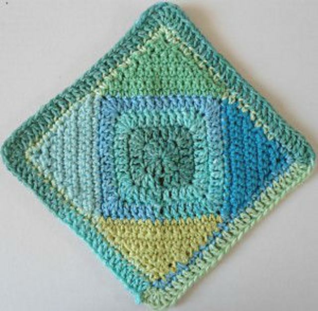 Square on Point Dishcloth