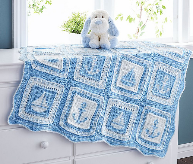 Sail Away Baby Blanket