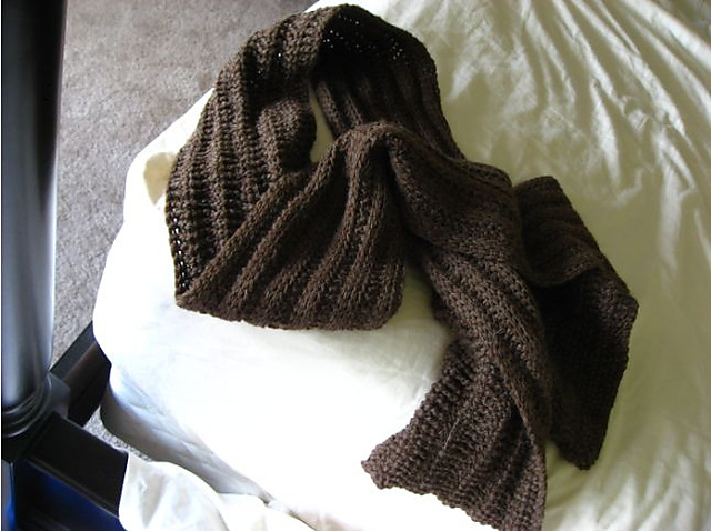Tunisian Ribbed Scarf