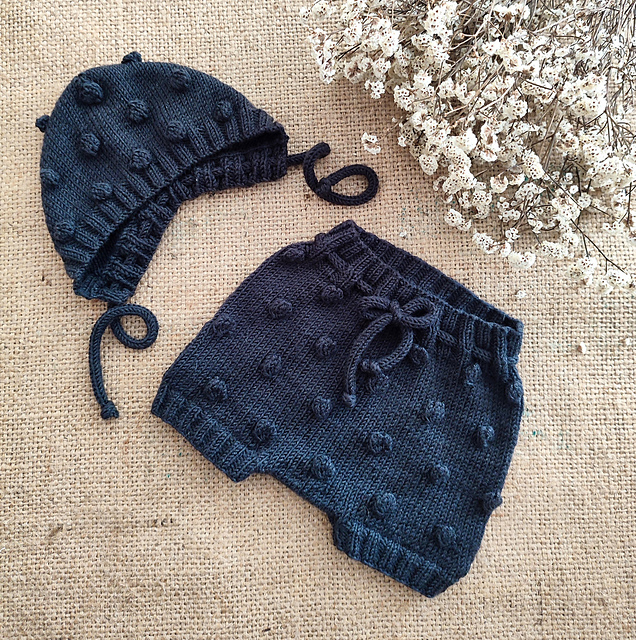 Bobble Baby Bloomers and Bonnet
