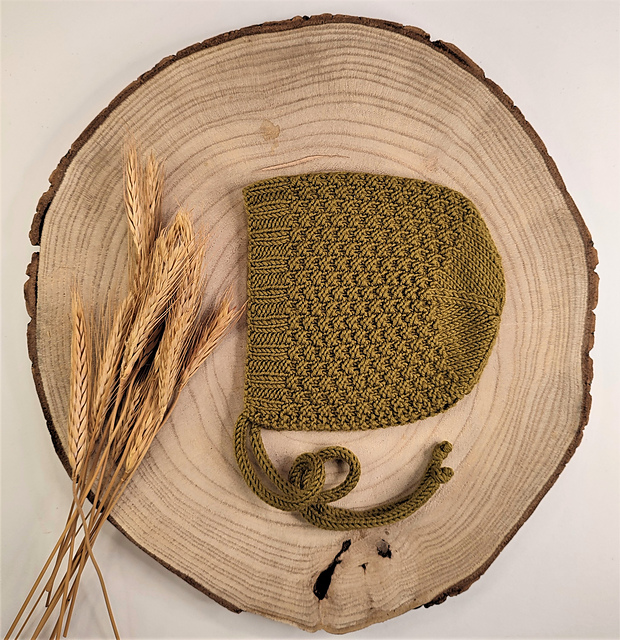 Mossy Baby Bonnet