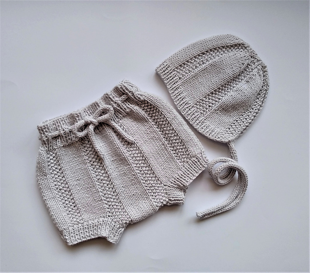 Spring Duo Baby Blommers and Bonnet