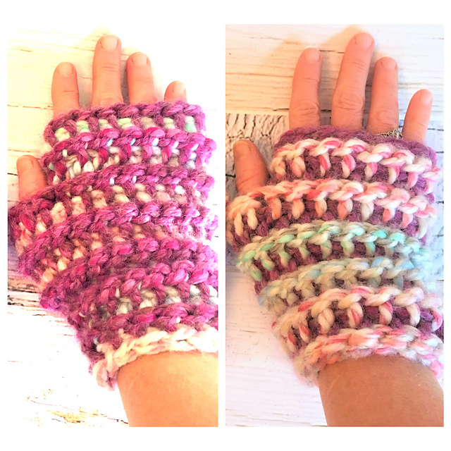 Fancy Fingerless Mitts