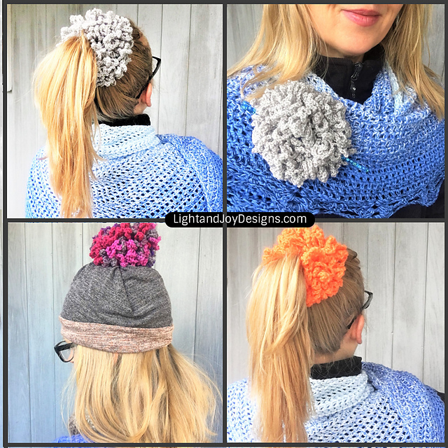 Pom Pom Scrunchie