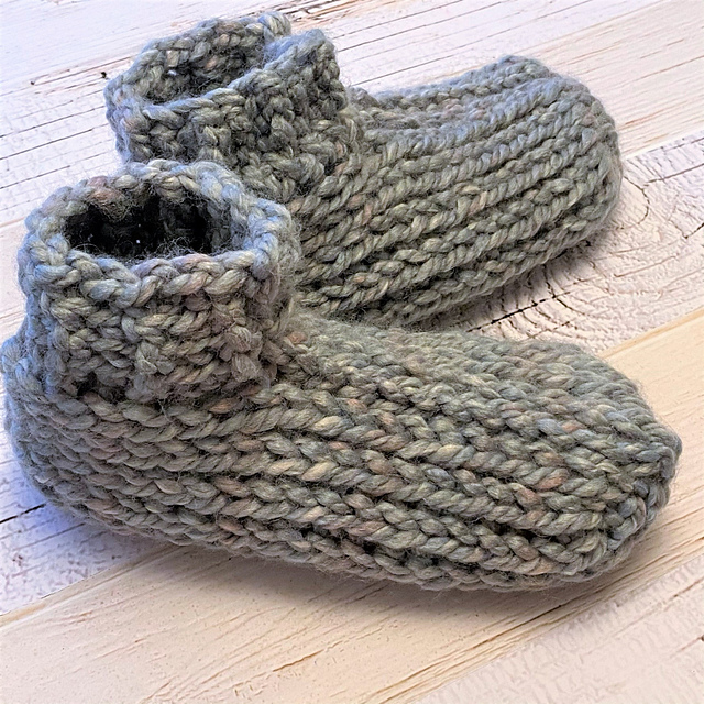 Tunisian Knit Booties