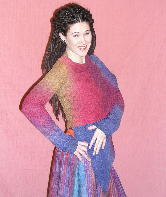 Simple Shapes Wrap Sweater/Sleeved Shawl