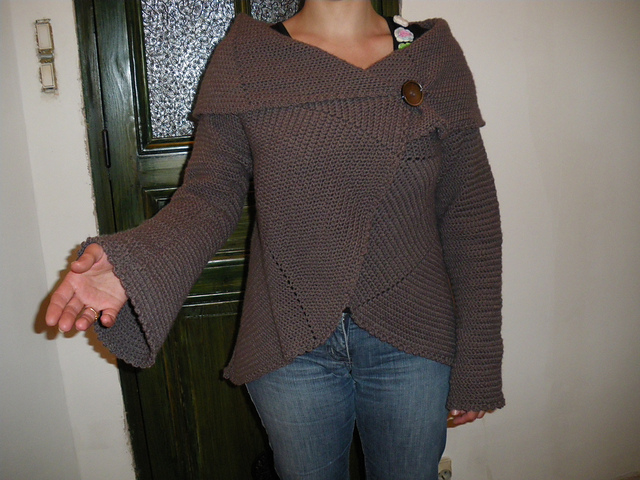 Gilet en rond au crochet