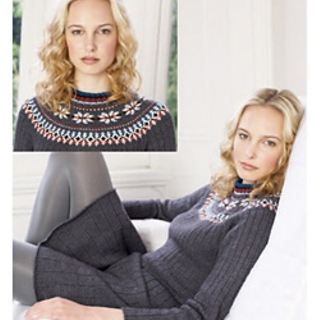 06 Fairisle Yoke Dress