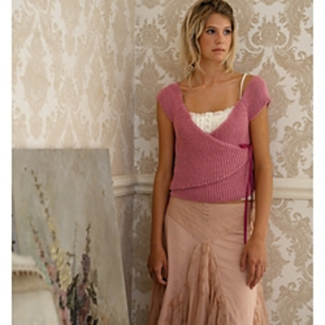 13 Ribbed Wrap Top