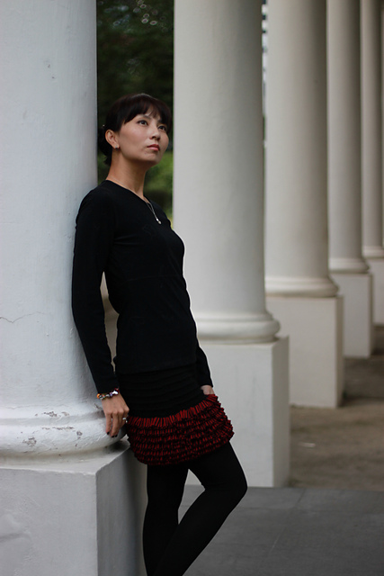 Frill Tape Miniskirt