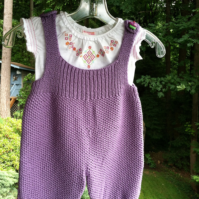 Seed Stitch Overalls