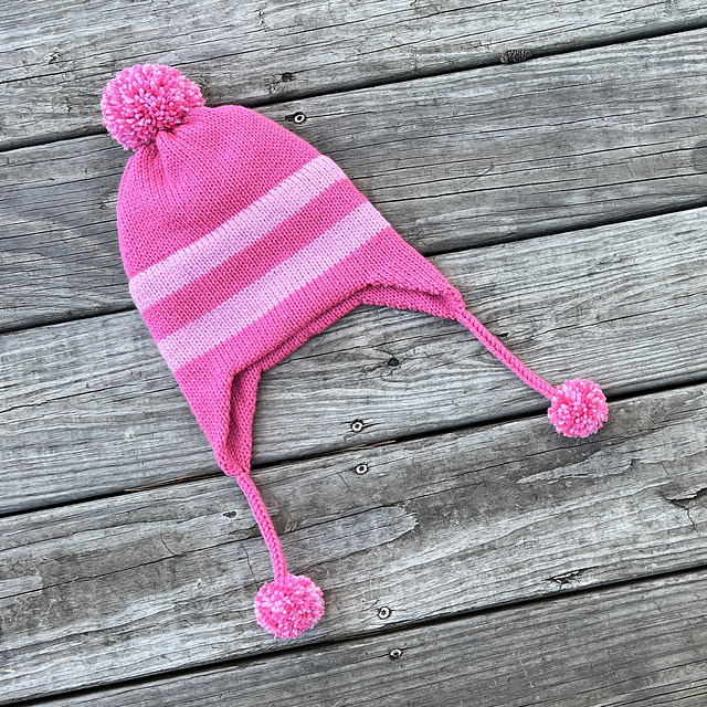 Knitting Machine Earflap Hat