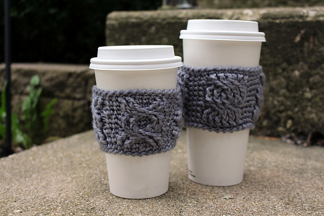Coffee Date Cabled Sleeves
