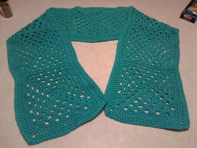 Large Granny Square Shawl