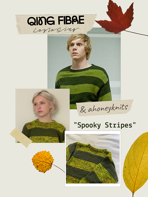 Spooky Stripes-Qing Fibre x ahoneyknits