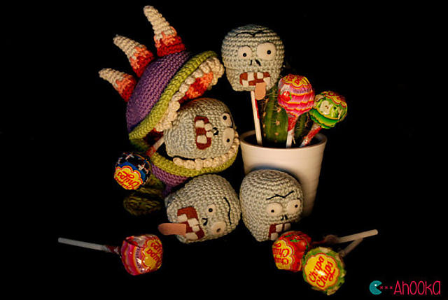 Ravelry: Zombie head amigurumi pattern by Ahooka Migurumi