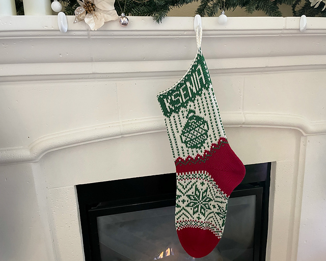 Ornament Fair Isle Stocking