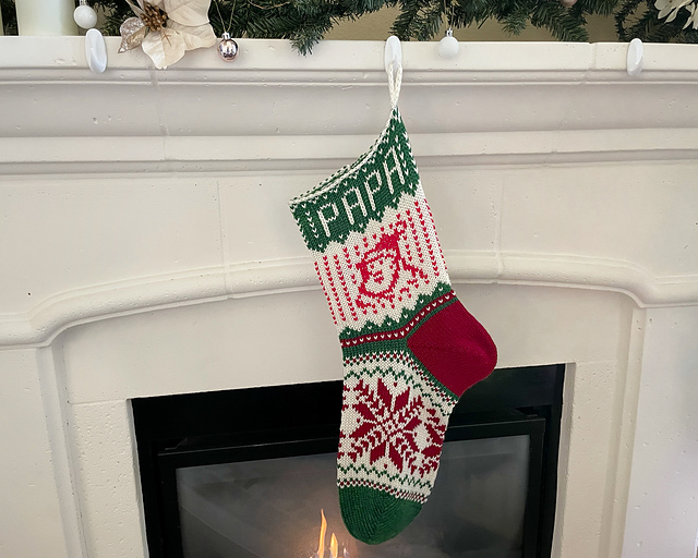 Santa Fair Isle Stocking