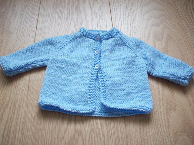 Cynthia's hand knit baby jacket