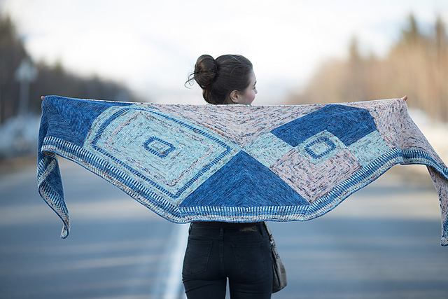 Magic patchwork shawl
