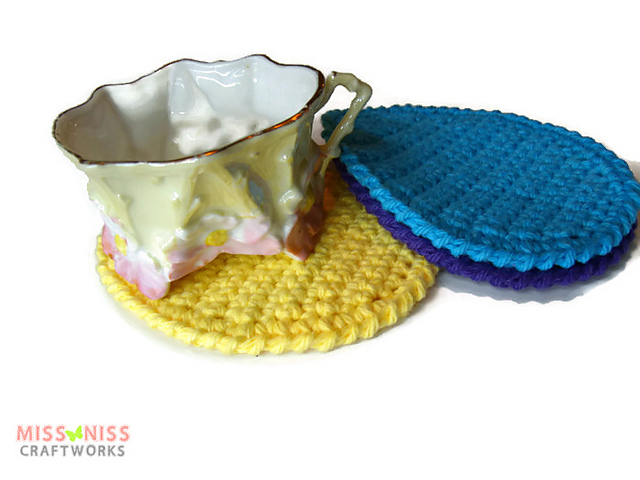 Dyed Easter Egg Coasters