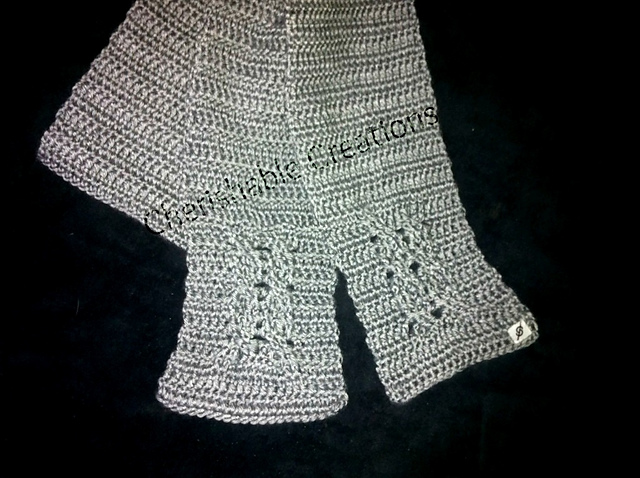 Owl Cabled Scarf
