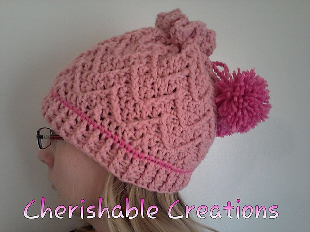 Chevron Cables Beanie and Cowl