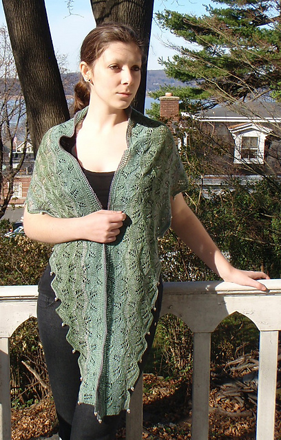 Tangled Leaves shawl