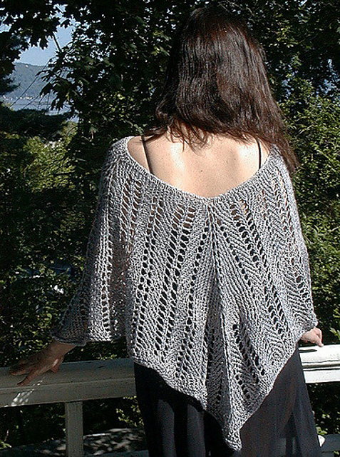Liquid Silver Poncho