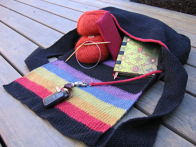 Linen Stitch Messenger Bag