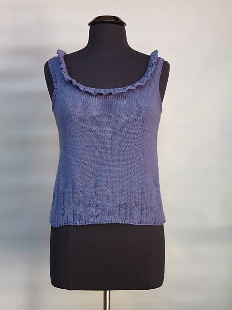 Unpattern Bottom-Up Sleeveless Pullover