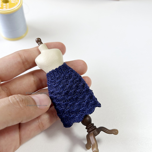 ミニチュア松編みスカート / miniature shell stitch skirt