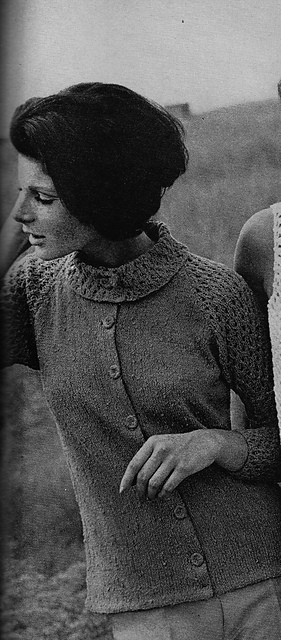 #50 Lace-Sleeved Cardigan
