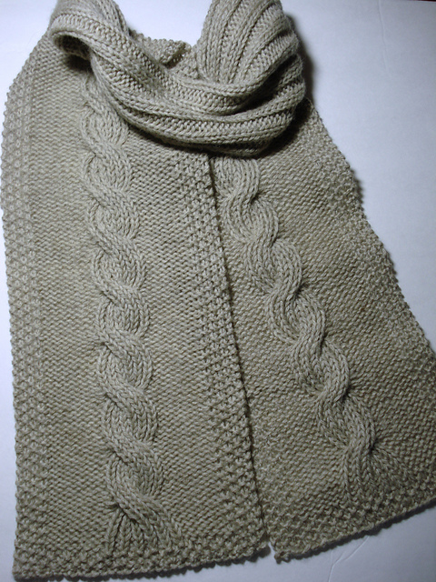 Knit Your Bit 2010 - Cabled Seaman's Scarf