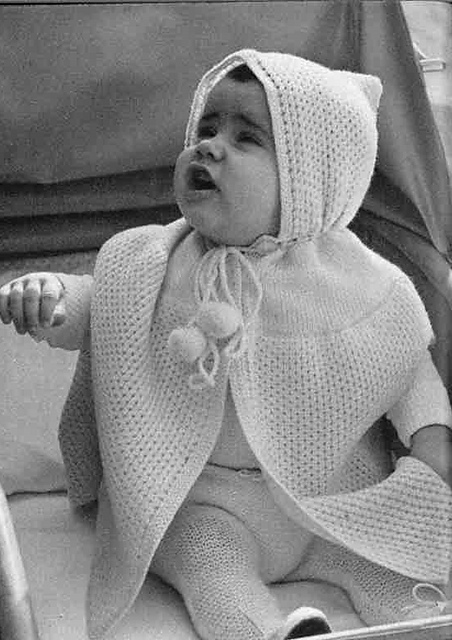 1281 Baby Cape with Hood