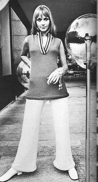 1693 Boucle tunic and bell bottom trousers