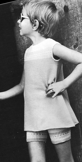 1694 Girl's dress with Bermuda shorts