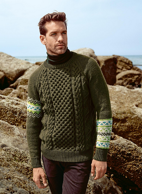 02 Pull jacquard et torsades
