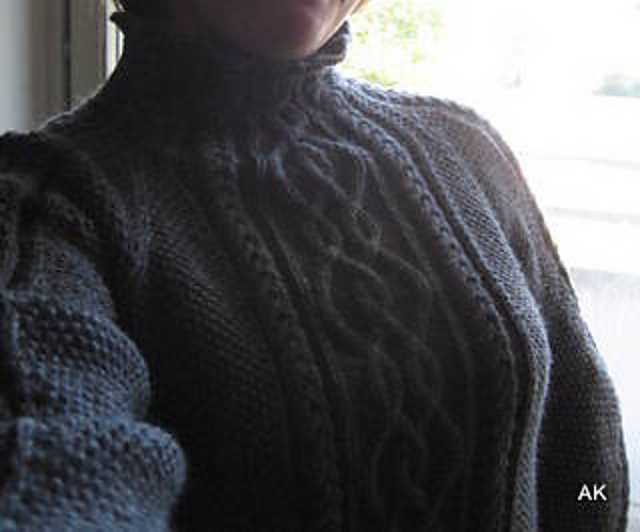 #05 Raglan turtleneck pullover