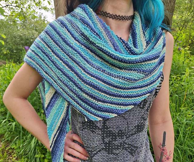 Simple Comfort Garter Shawl