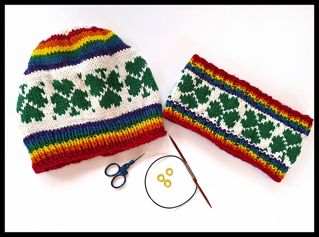 Lucky Rainbows Hat Set