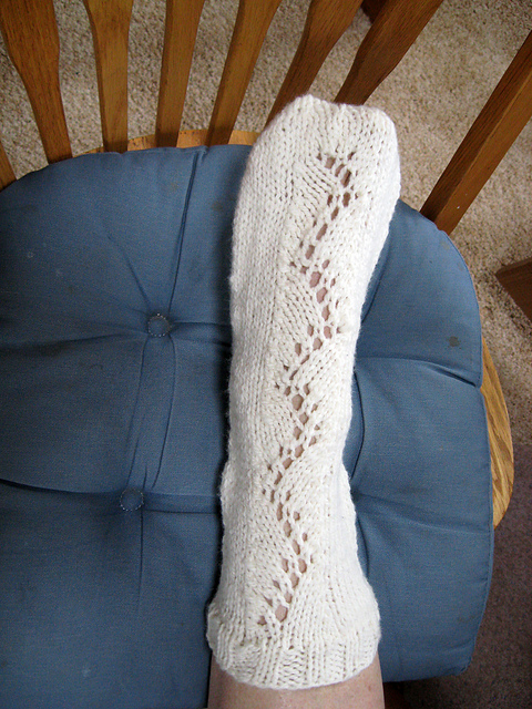Vine Lace Tube Socks