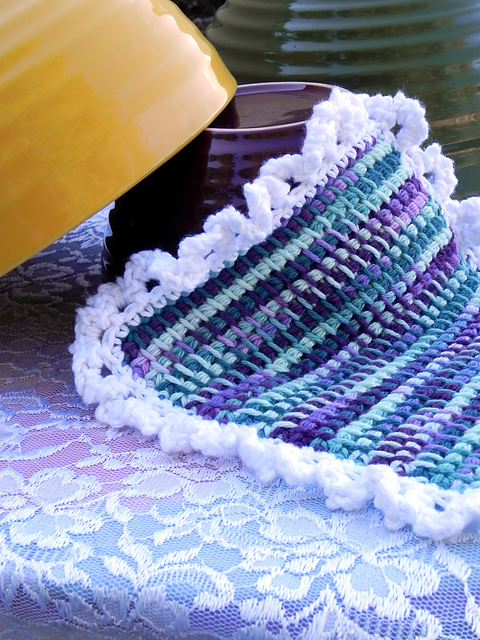 Tunisian Dishcloth #1