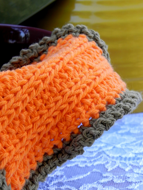 Tunisian Dishcloth #4