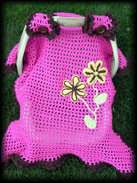 Spring Flowers Car Seat Canopy & Blanket