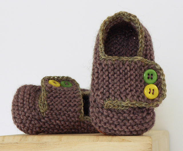 schoolboy baby booties