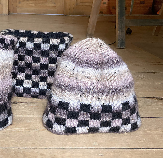 double checked hat