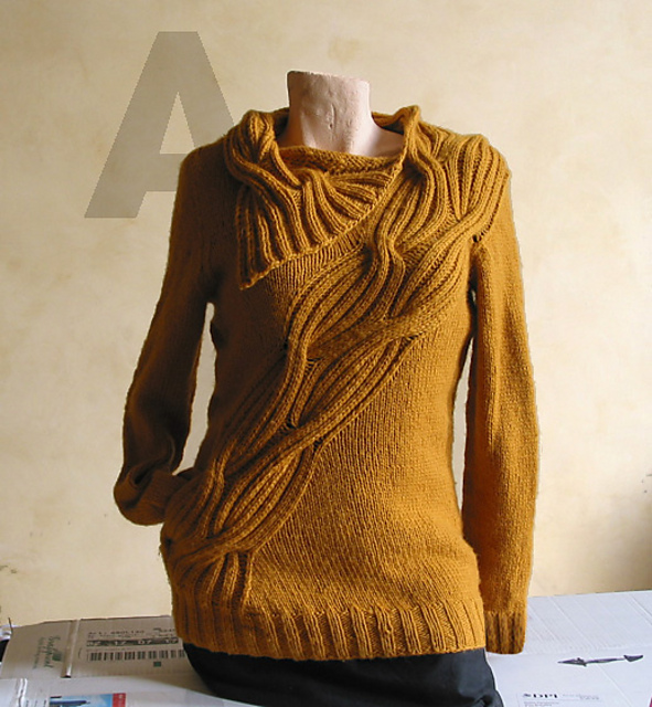 wrapped pullover