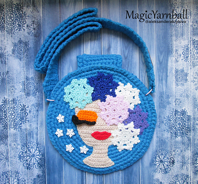 Winter blue bag
